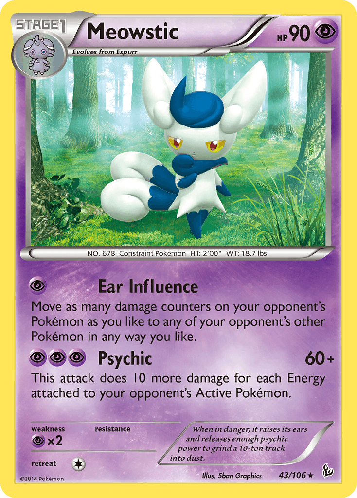 Meowstic Flashfire card