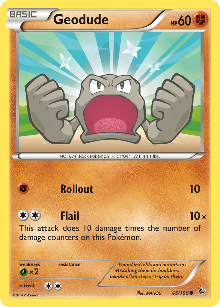 Geodude Flashfire card