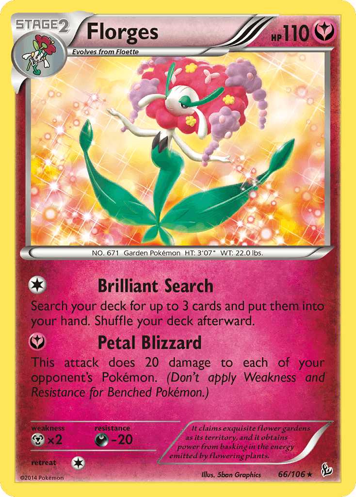 Florges Flashfire card