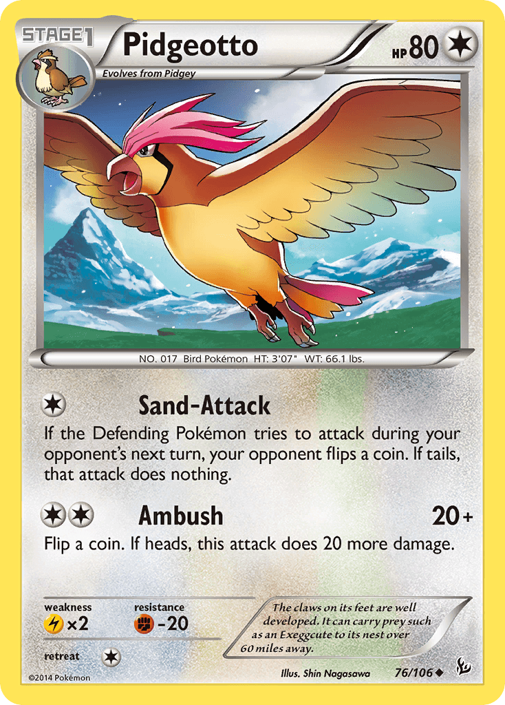 Pidgeotto Flashfire card