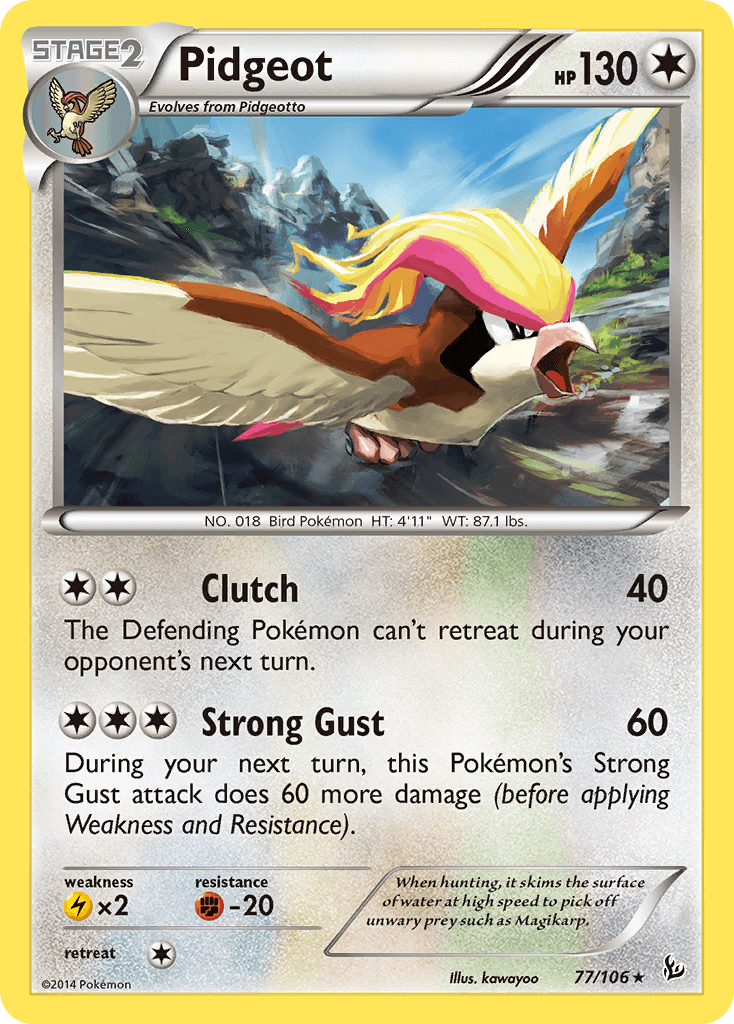 Pidgeot Flashfire card