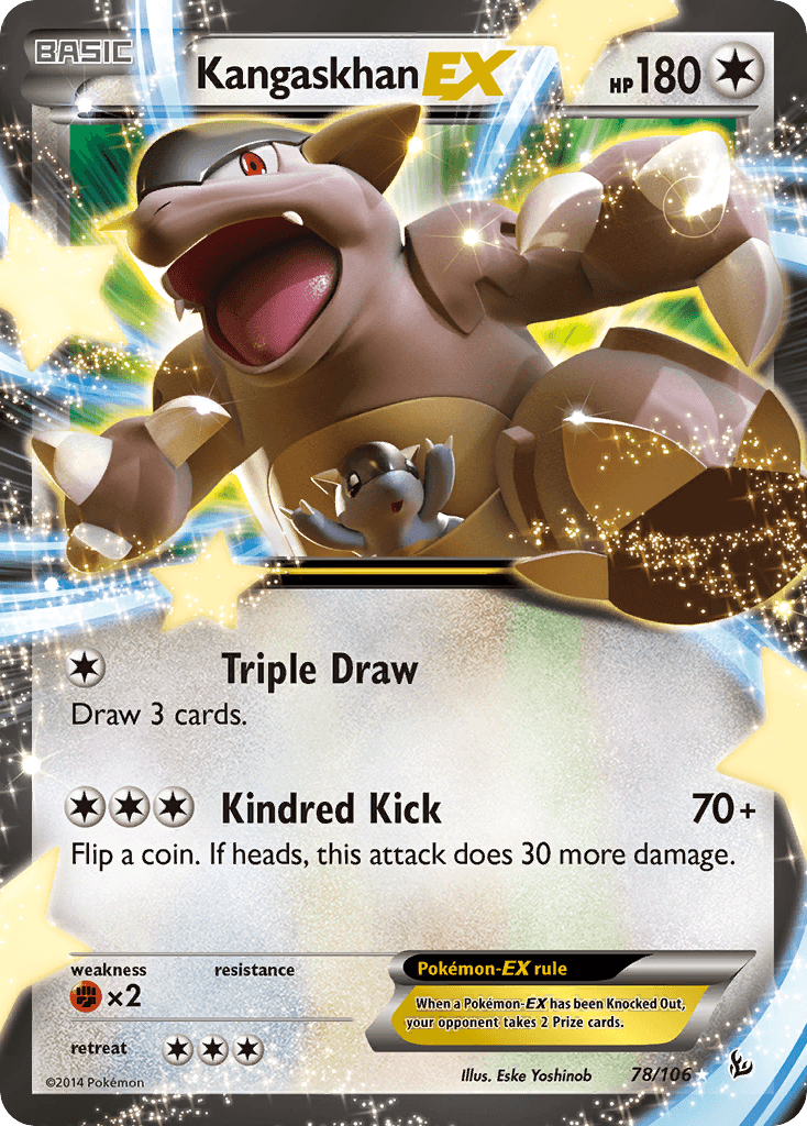 Kangaskhan-EX Flashfire card