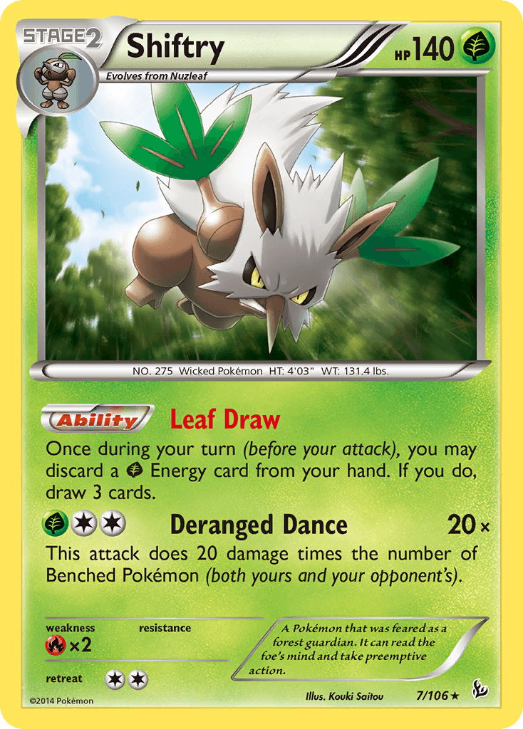 Shiftry Flashfire card