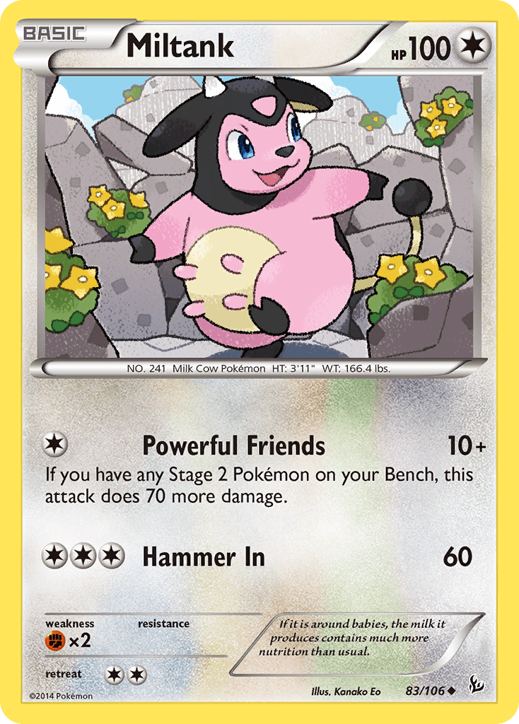 Miltank Flashfire card