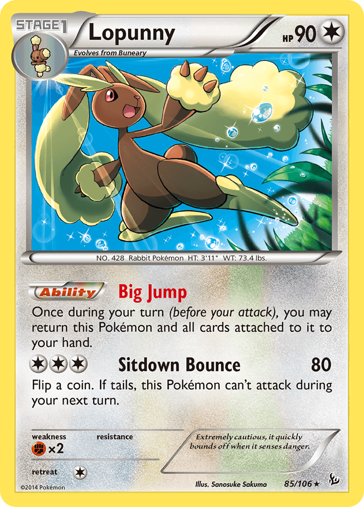 Lopunny Flashfire card