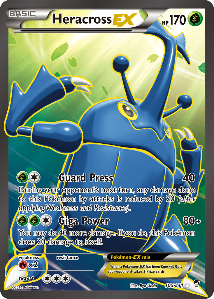 Heracross-EX Furious Fists card