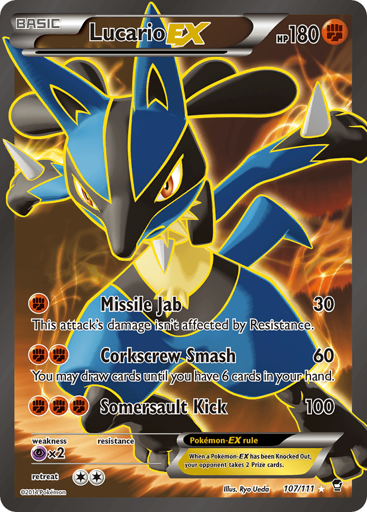 Lucario-EX Furious Fists card