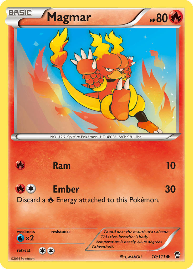 Magmar Furious Fists card