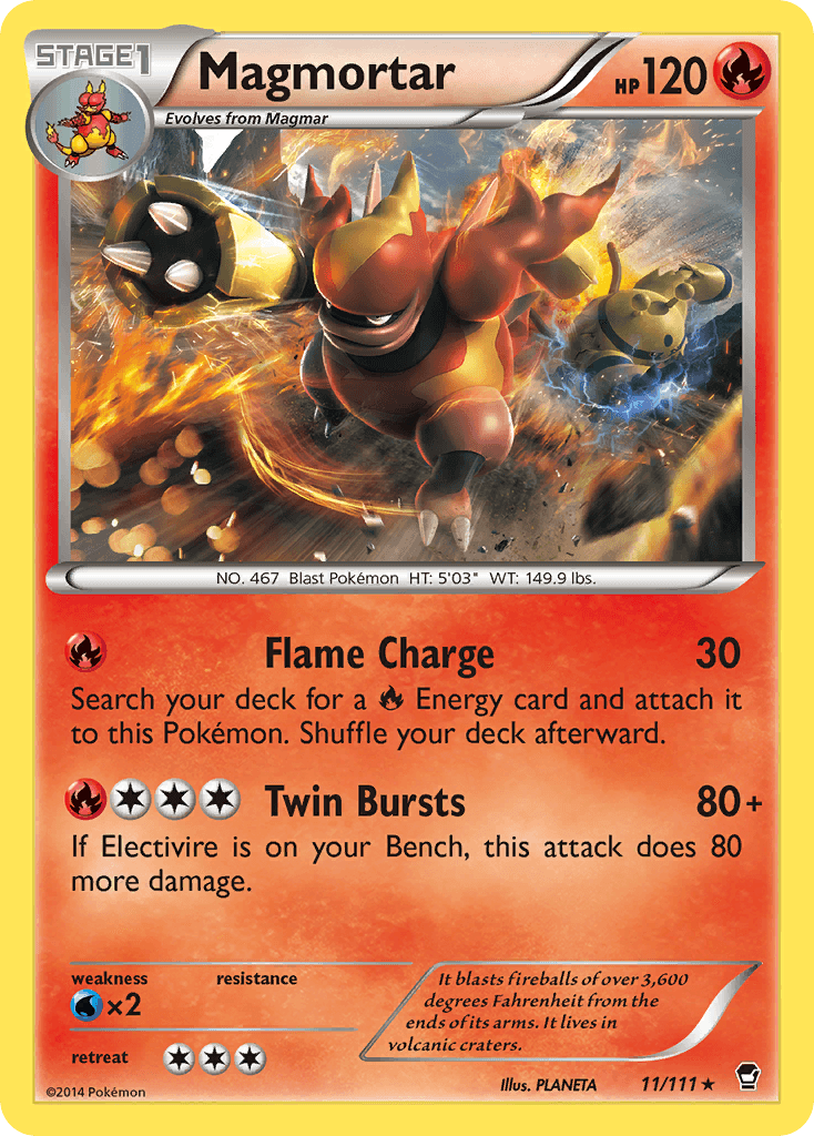 Magmortar Furious Fists card