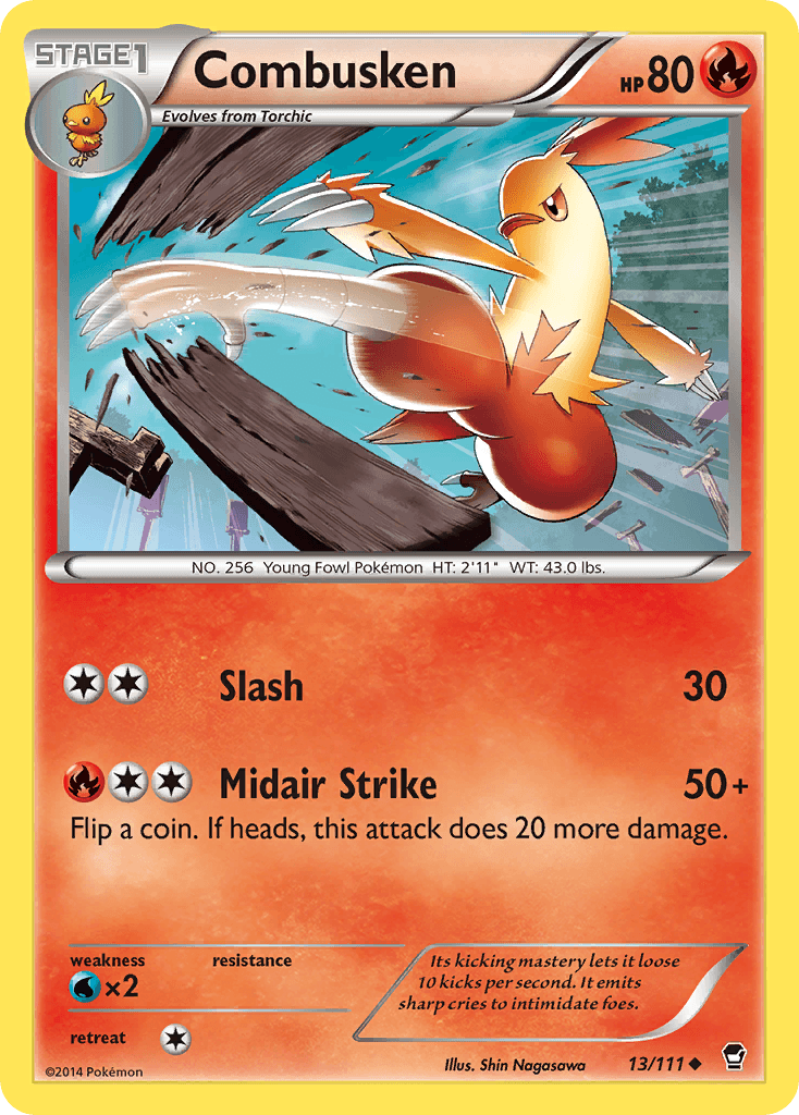 Combusken Furious Fists card