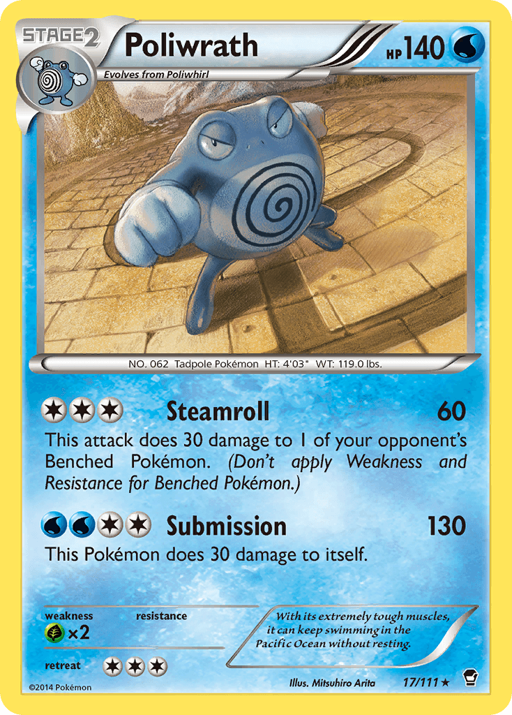 Poliwrath Furious Fists card