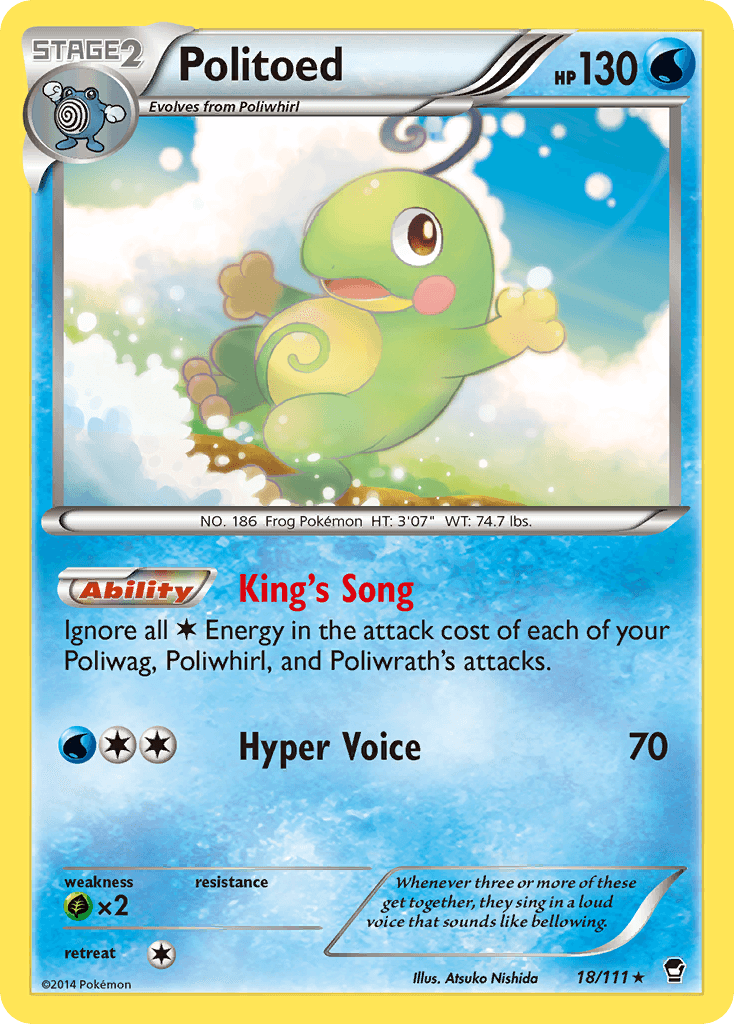 Politoed Furious Fists card