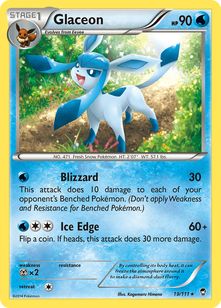 Glaceon Furious Fists card