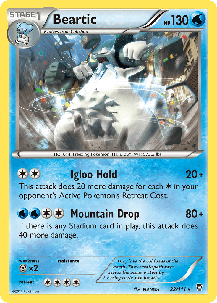 Beartic Furious Fists card