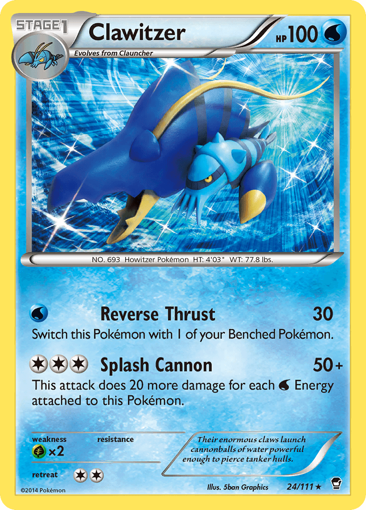 Clawitzer Furious Fists card