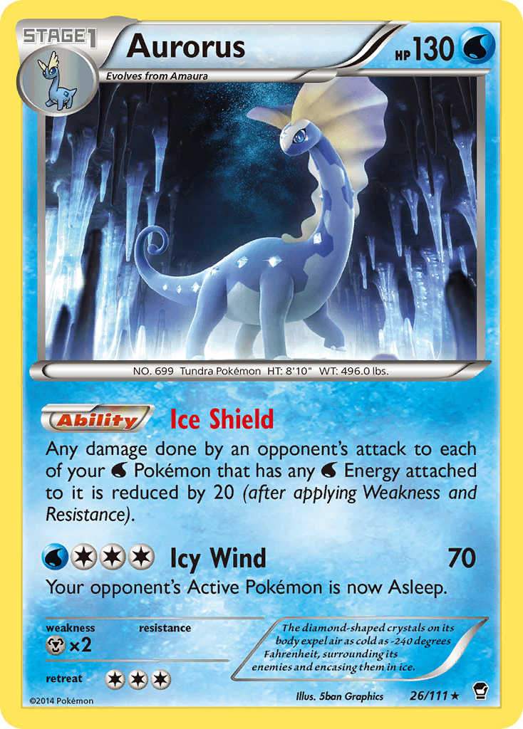 Aurorus Furious Fists card