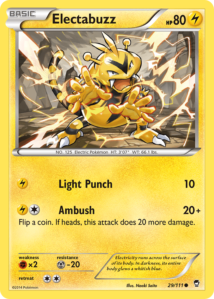 Electabuzz Furious Fists card