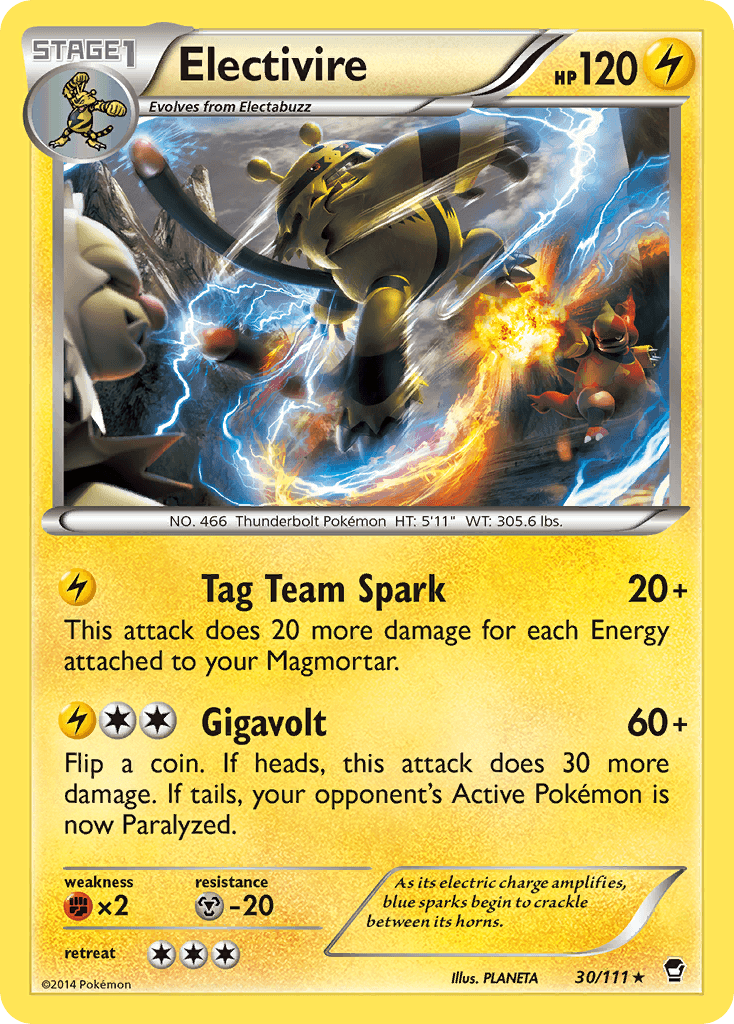 Electivire Furious Fists card