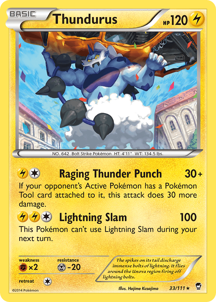 Thundurus Furious Fists card