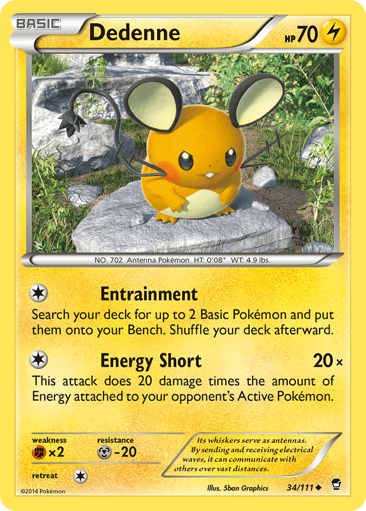 Dedenne Furious Fists card