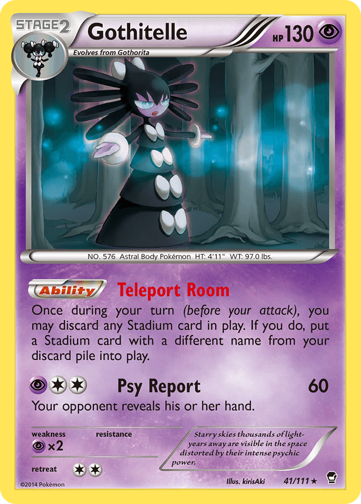 Gothitelle Furious Fists card