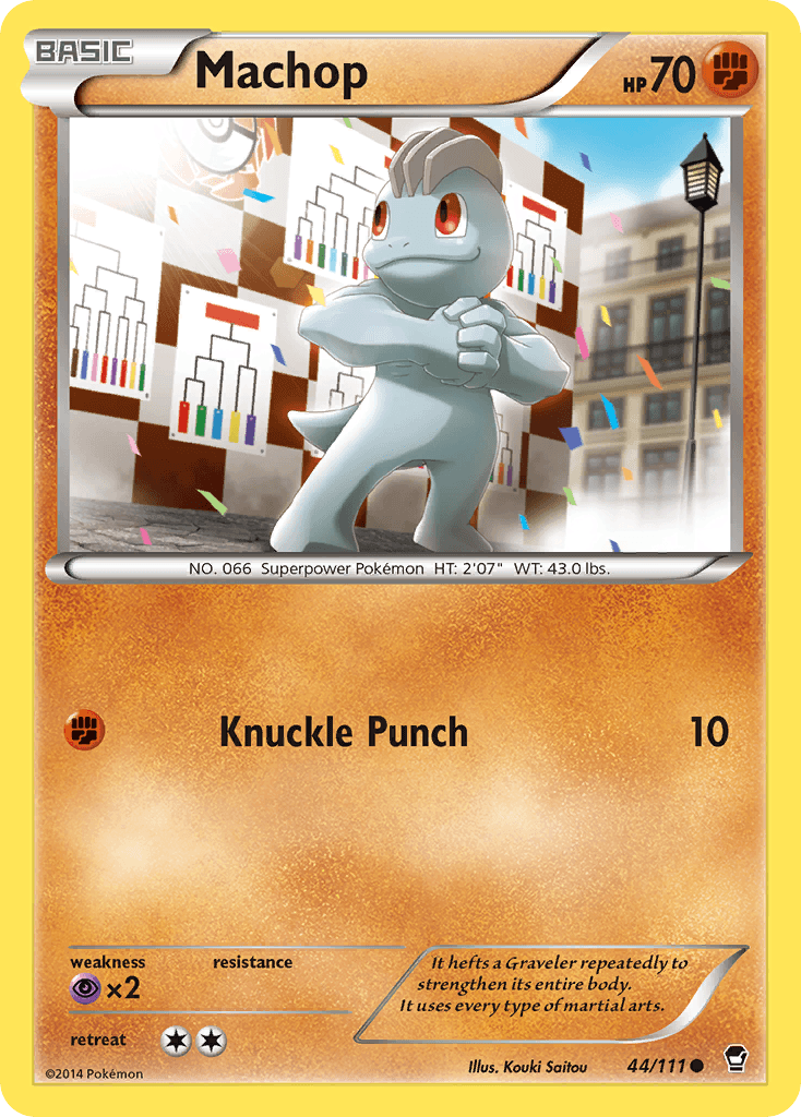 Machop Furious Fists card