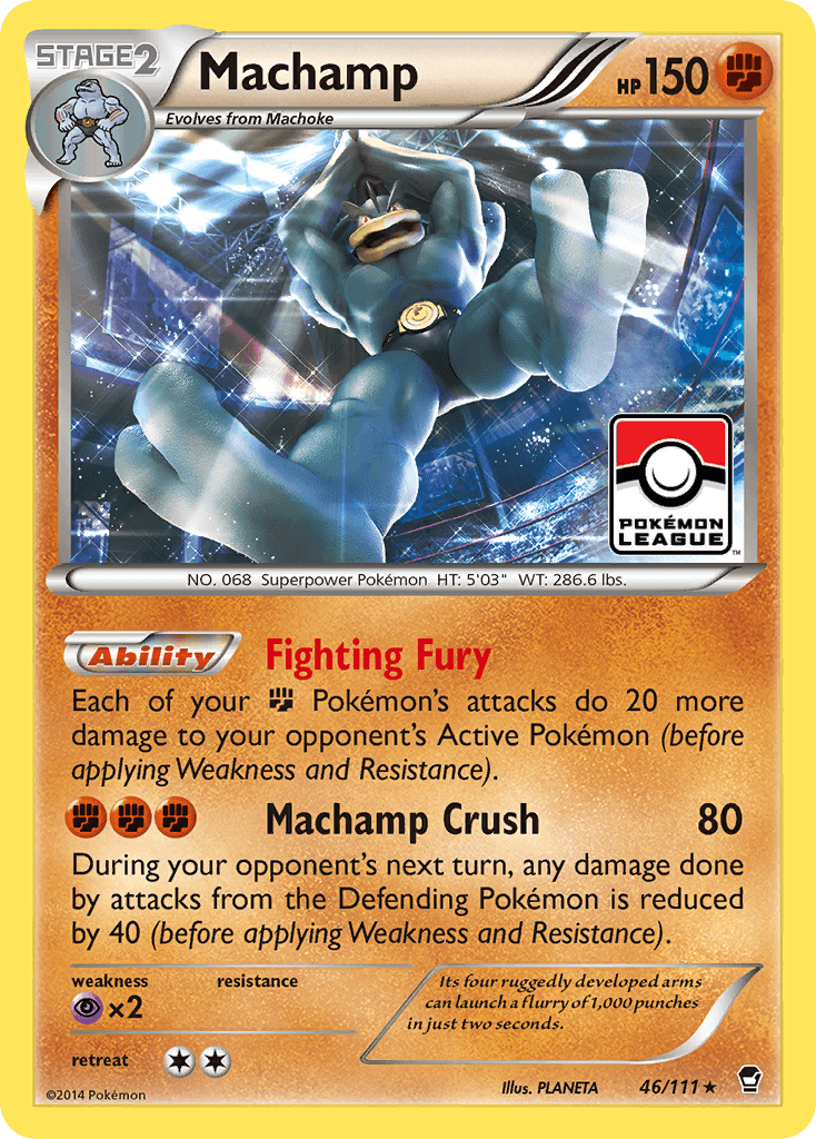 Machamp Furious Fists card