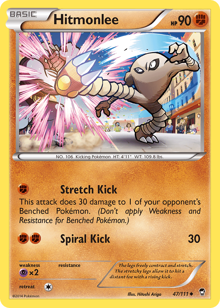 Hitmonlee Furious Fists card
