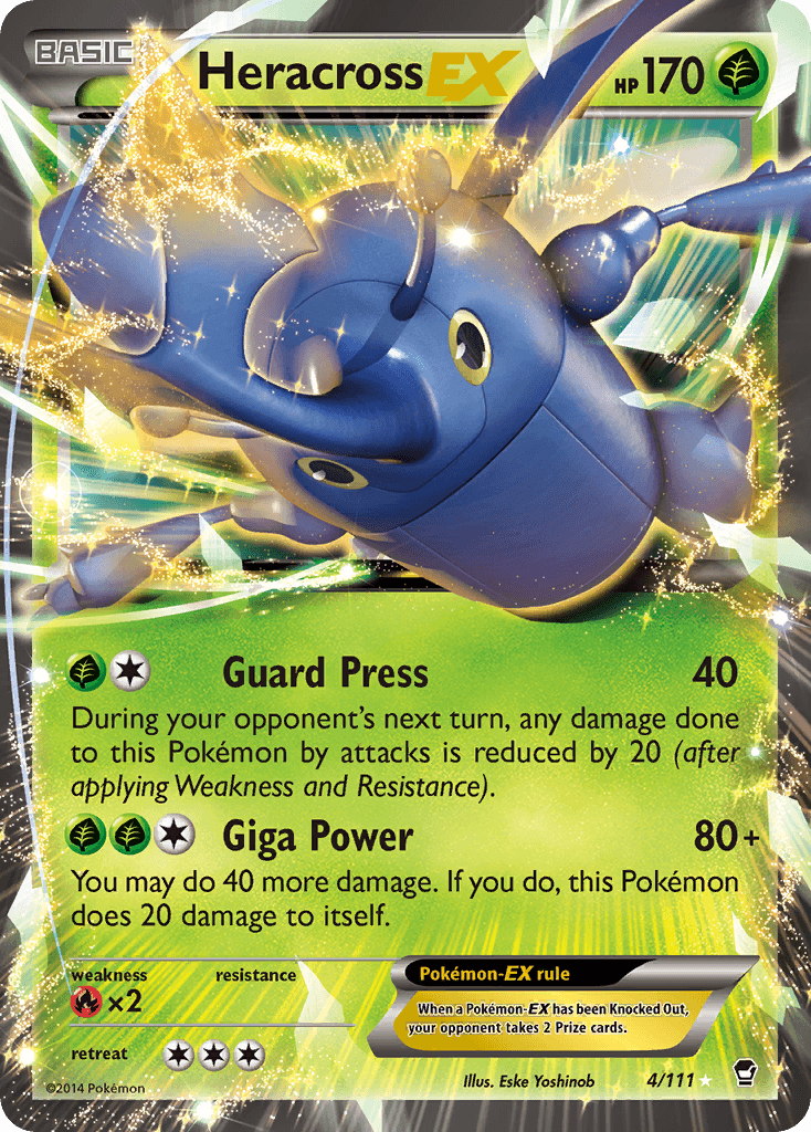 Heracross-EX Furious Fists card