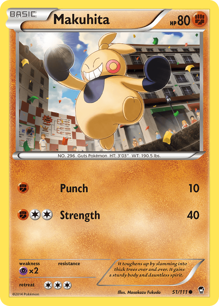Makuhita Furious Fists card