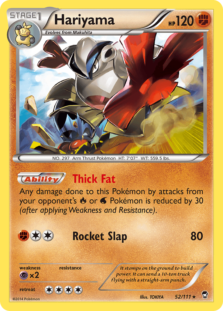 Hariyama Furious Fists card