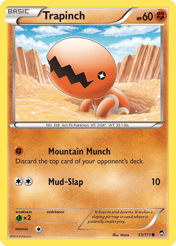Trapinch Furious Fists card