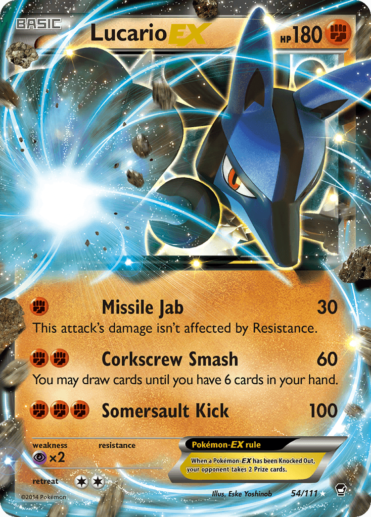 Lucario-EX Furious Fists card