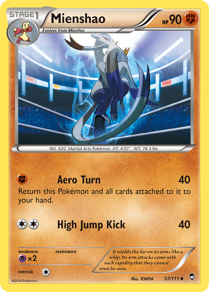 Mienshao Furious Fists card
