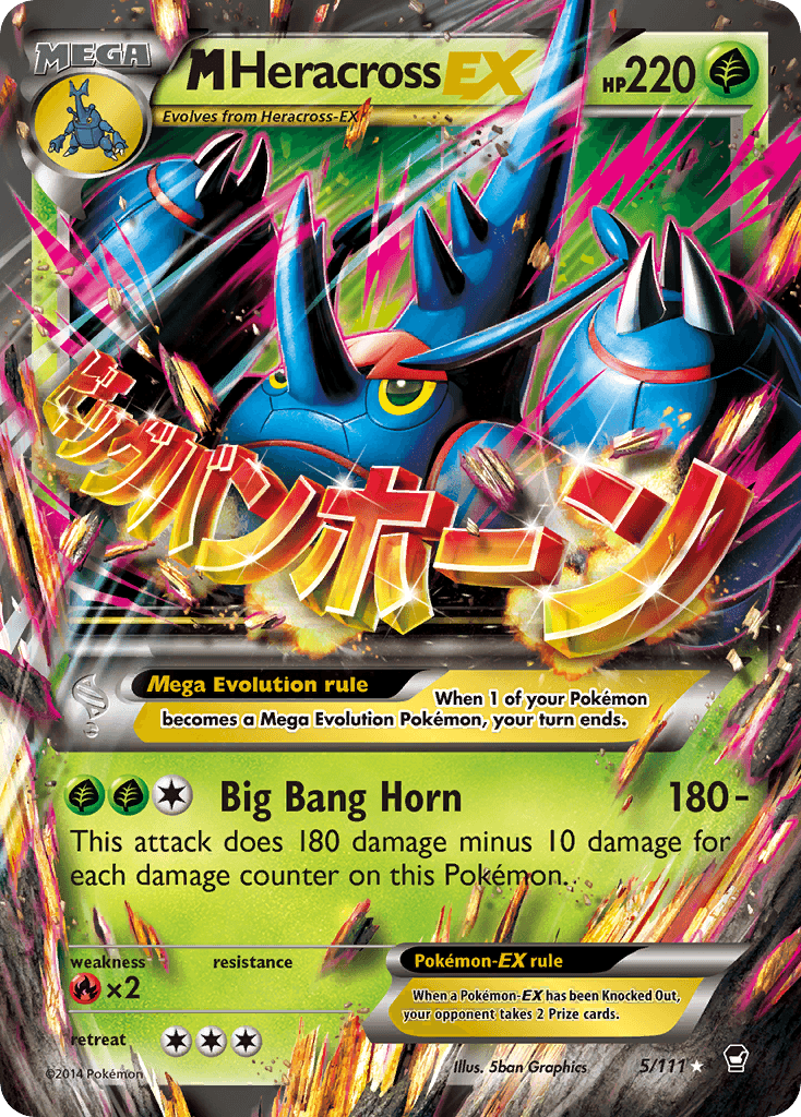 M Heracross-EX Furious Fists card