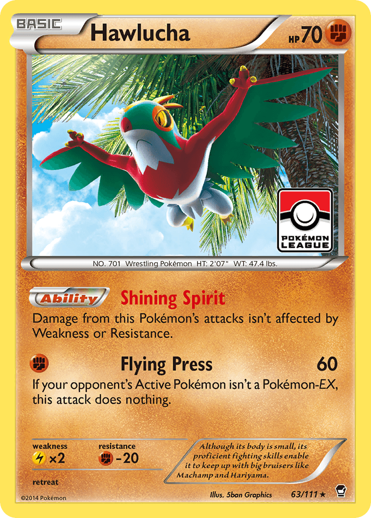 Hawlucha Furious Fists card