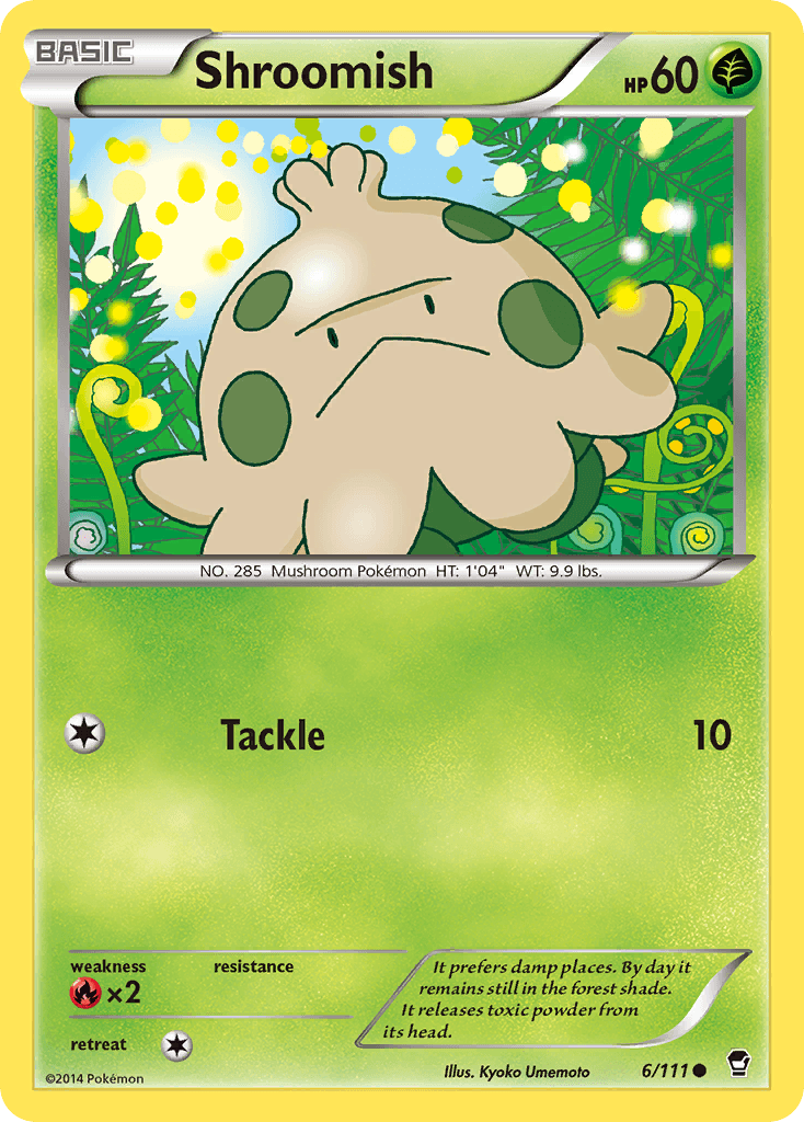 Shroomish Furious Fists card