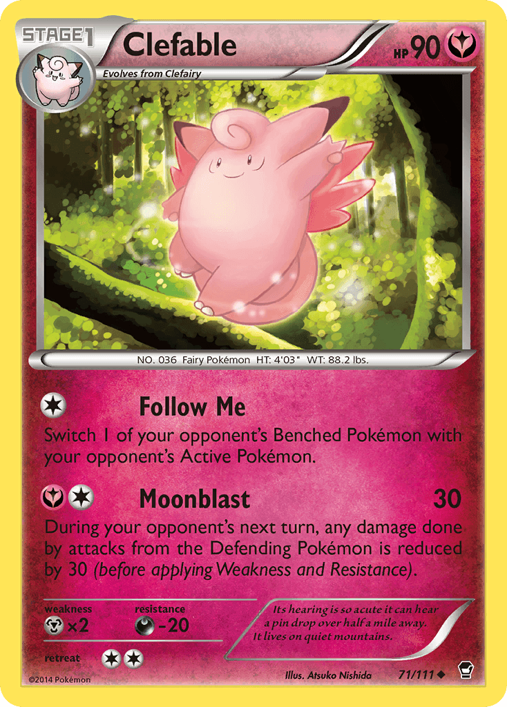 Clefable Furious Fists card