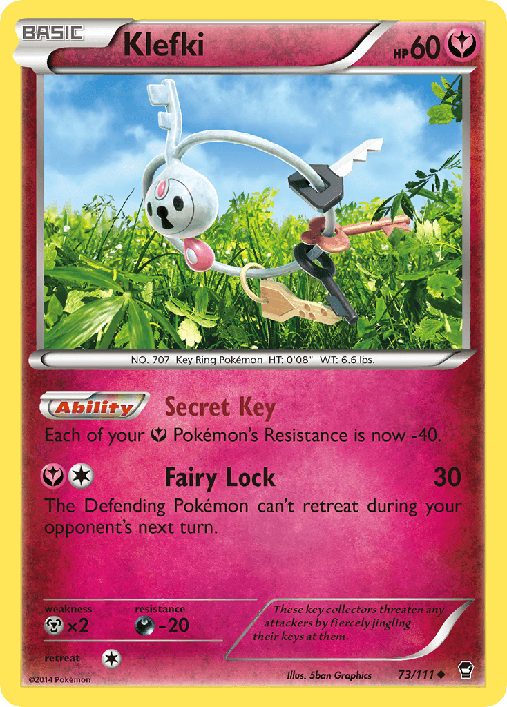 Klefki Furious Fists card