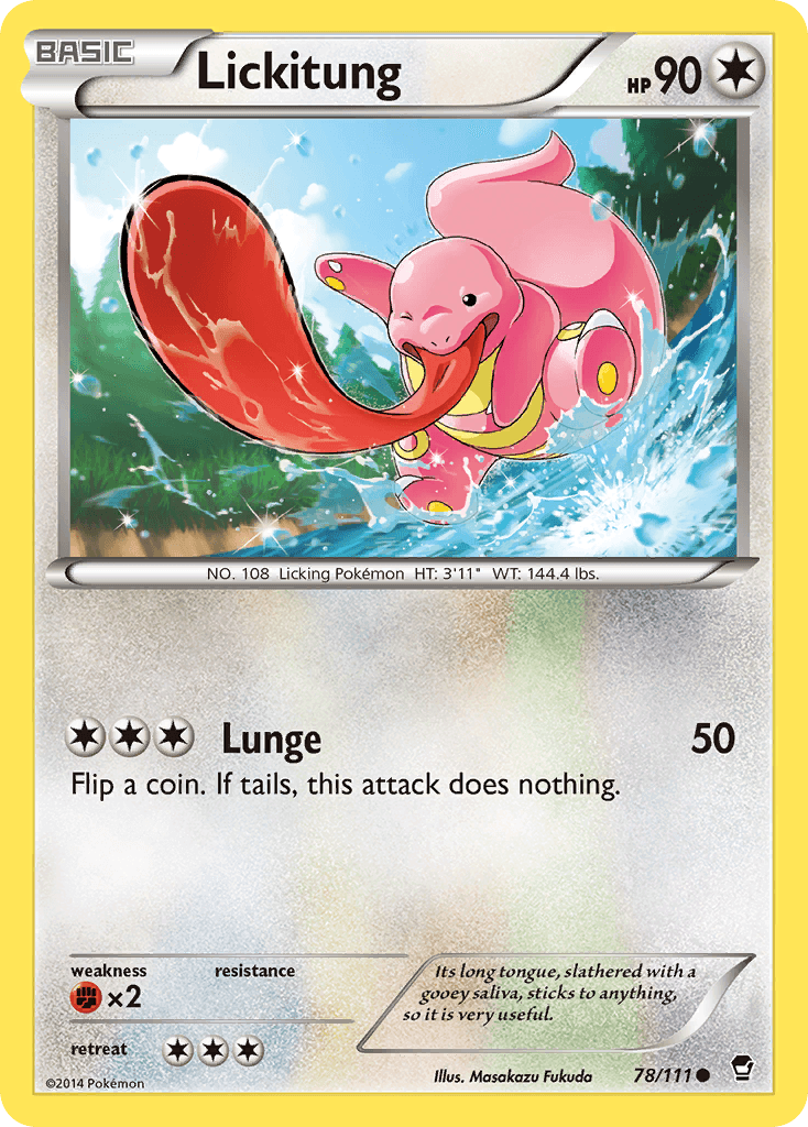 Lickitung Furious Fists card