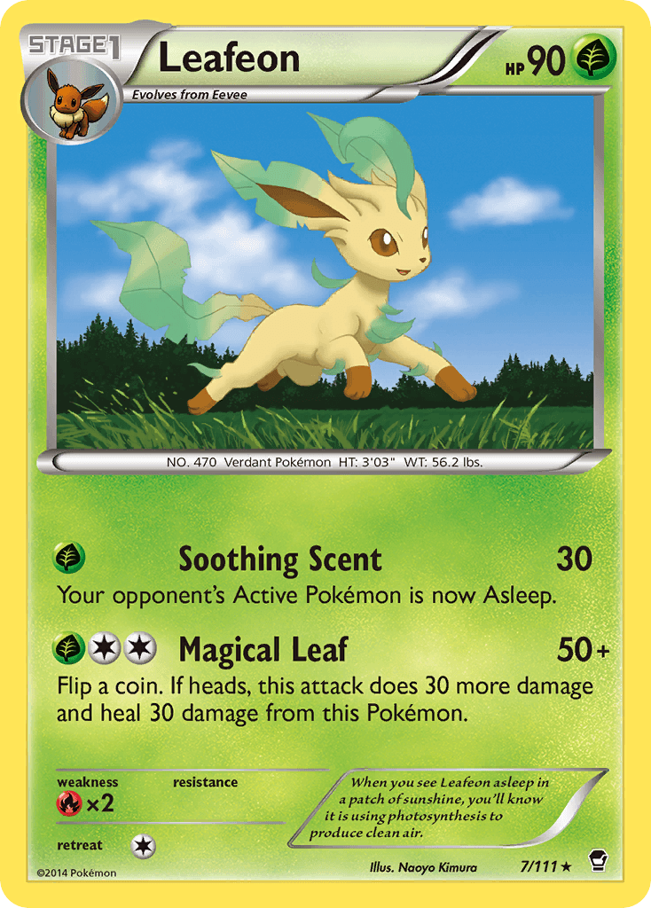 Leafeon Furious Fists card