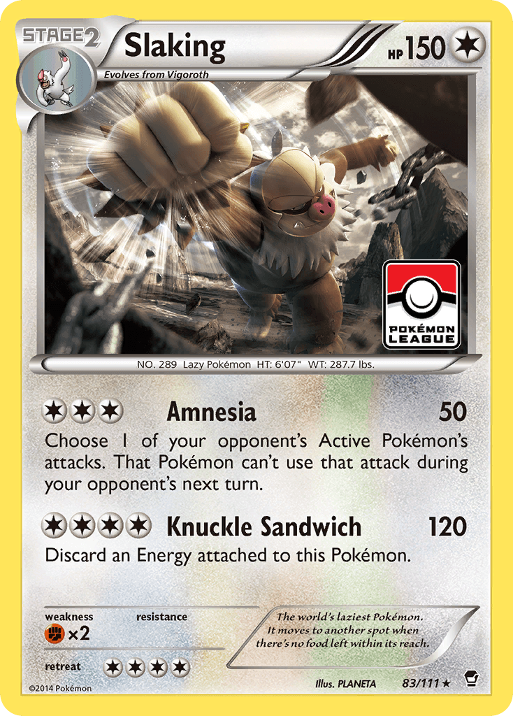 Slaking Furious Fists card