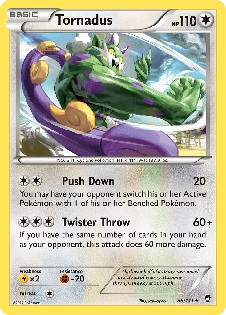 Tornadus Furious Fists card