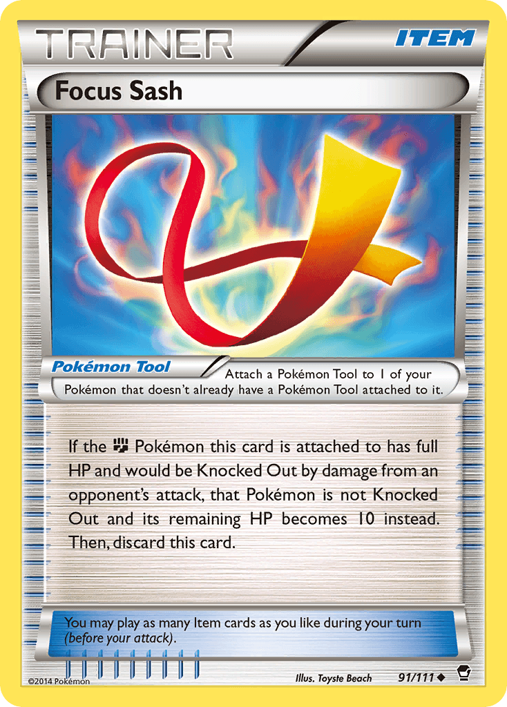 Focus Sash Furious Fists card