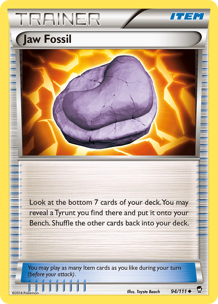 Jaw Fossil Furious Fists card