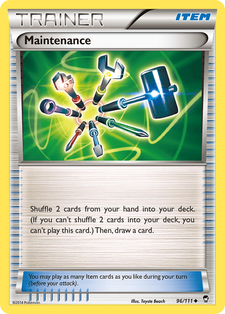 Maintenance Furious Fists card