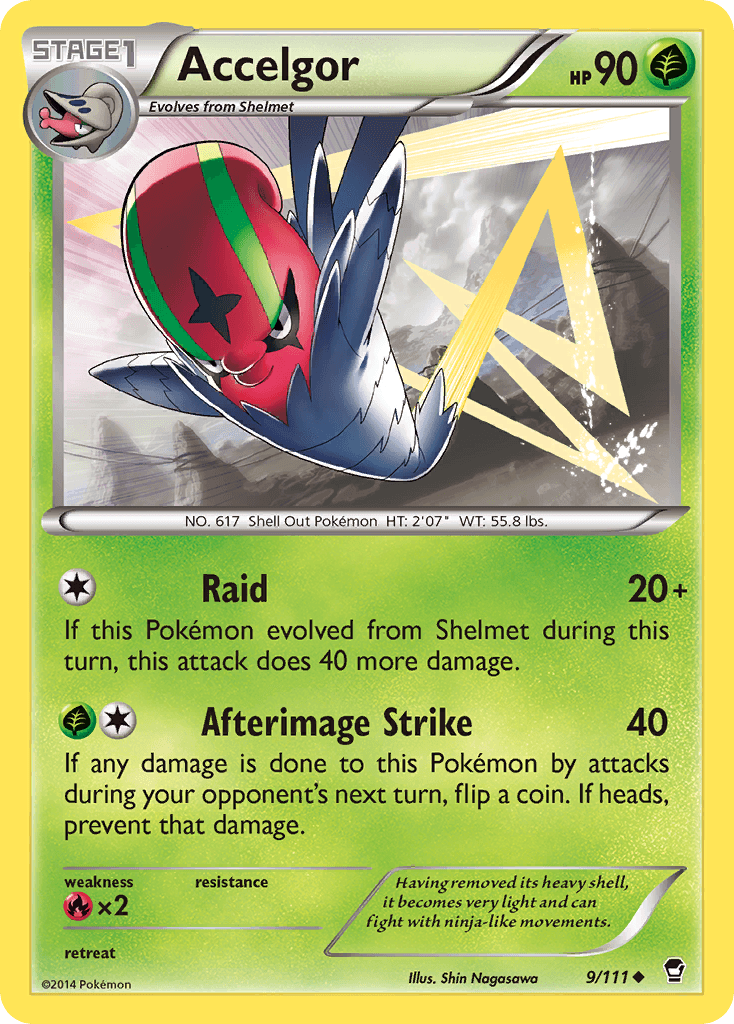 Accelgor Furious Fists card
