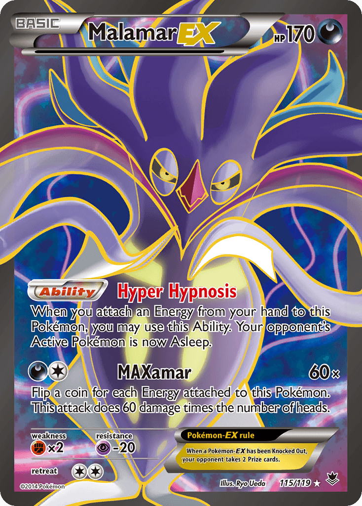 Malamar-EX Phantom Forces card