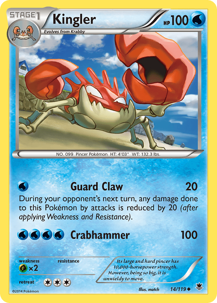 Kingler Phantom Forces card