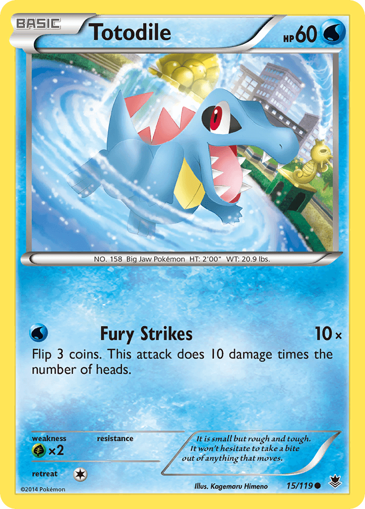 Totodile Phantom Forces card